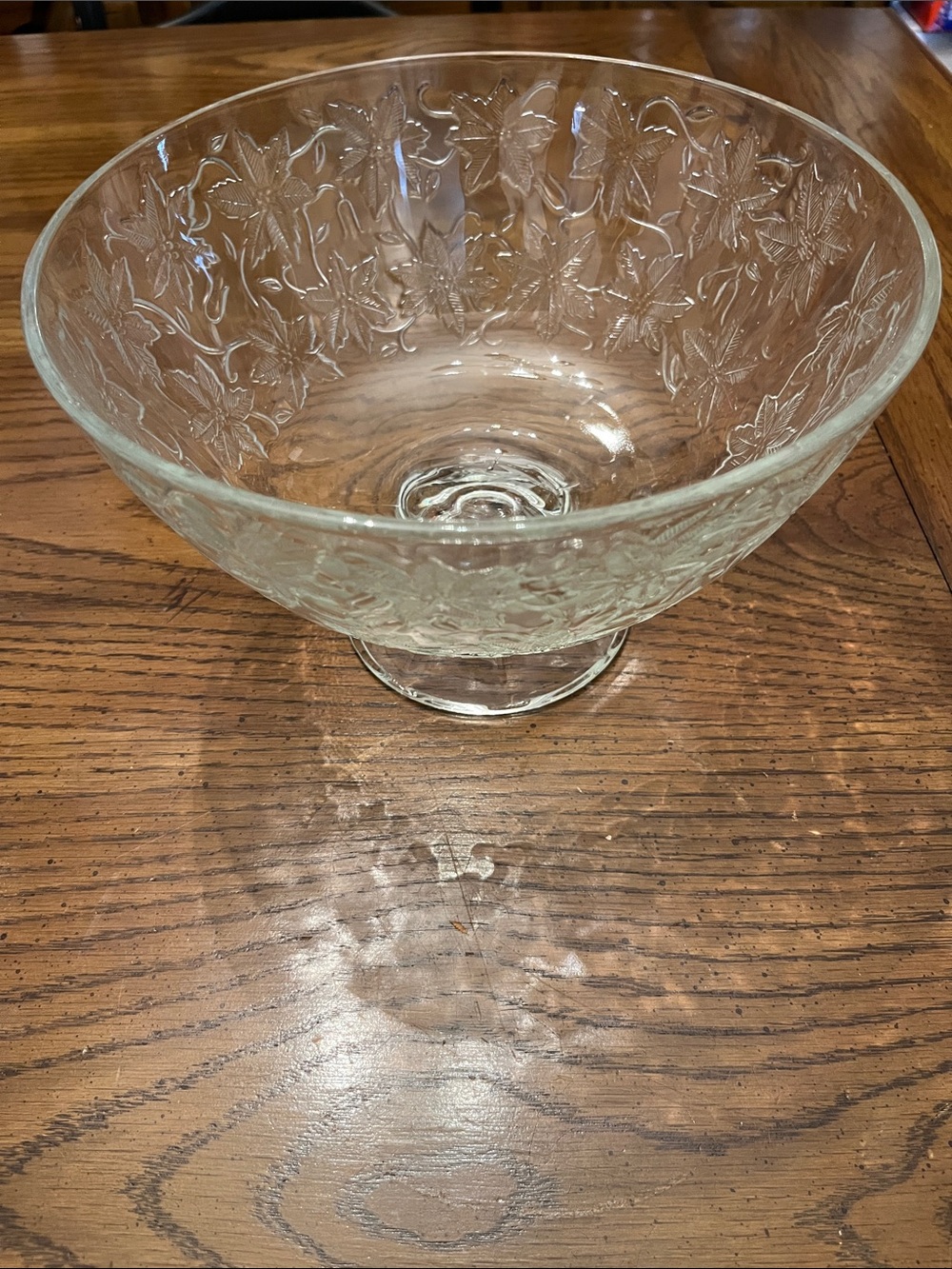 Princess House Fantasia Serving Compote Pedestal Stemmed Bowl